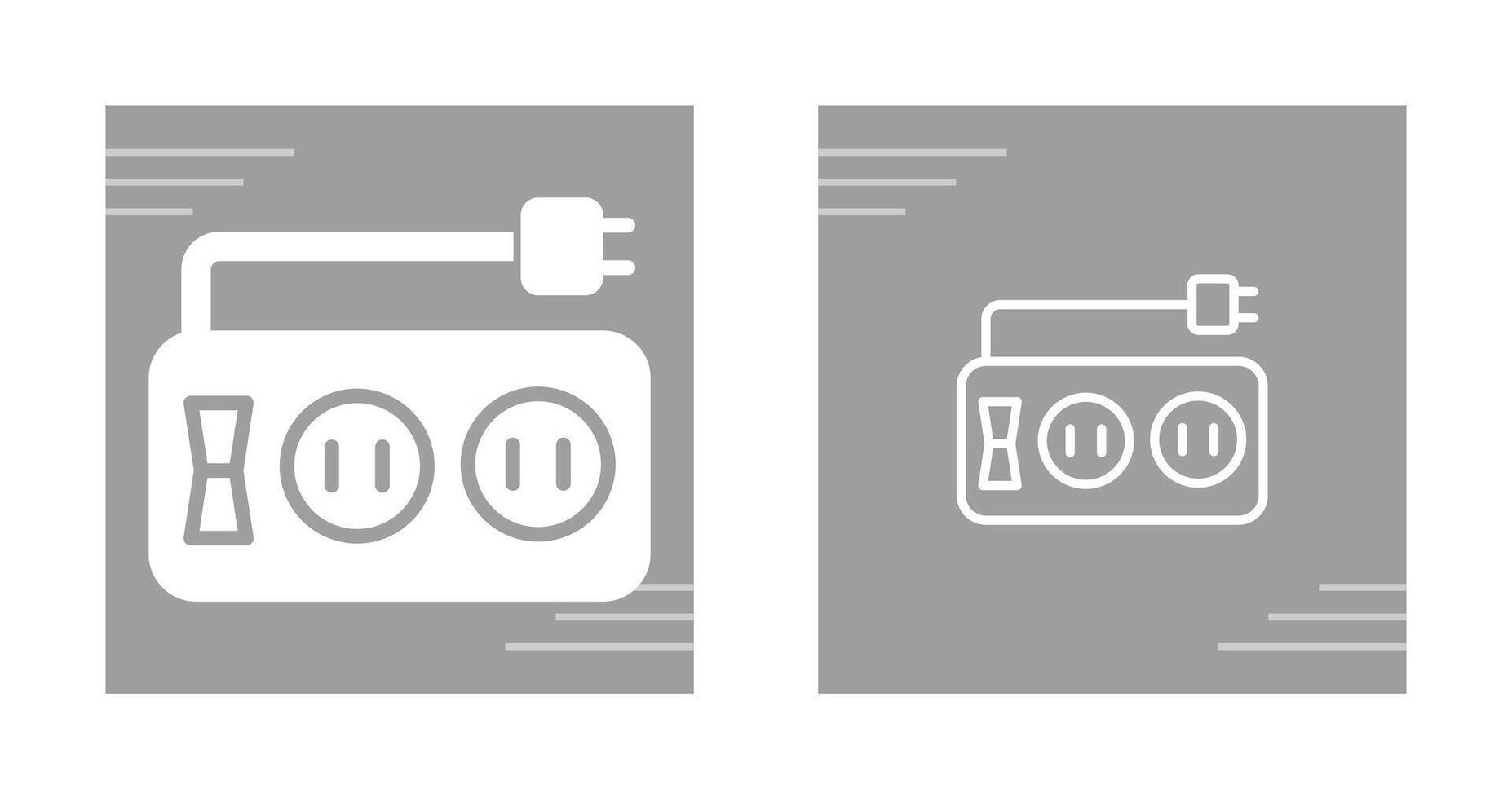 icône de vecteur de multiprise