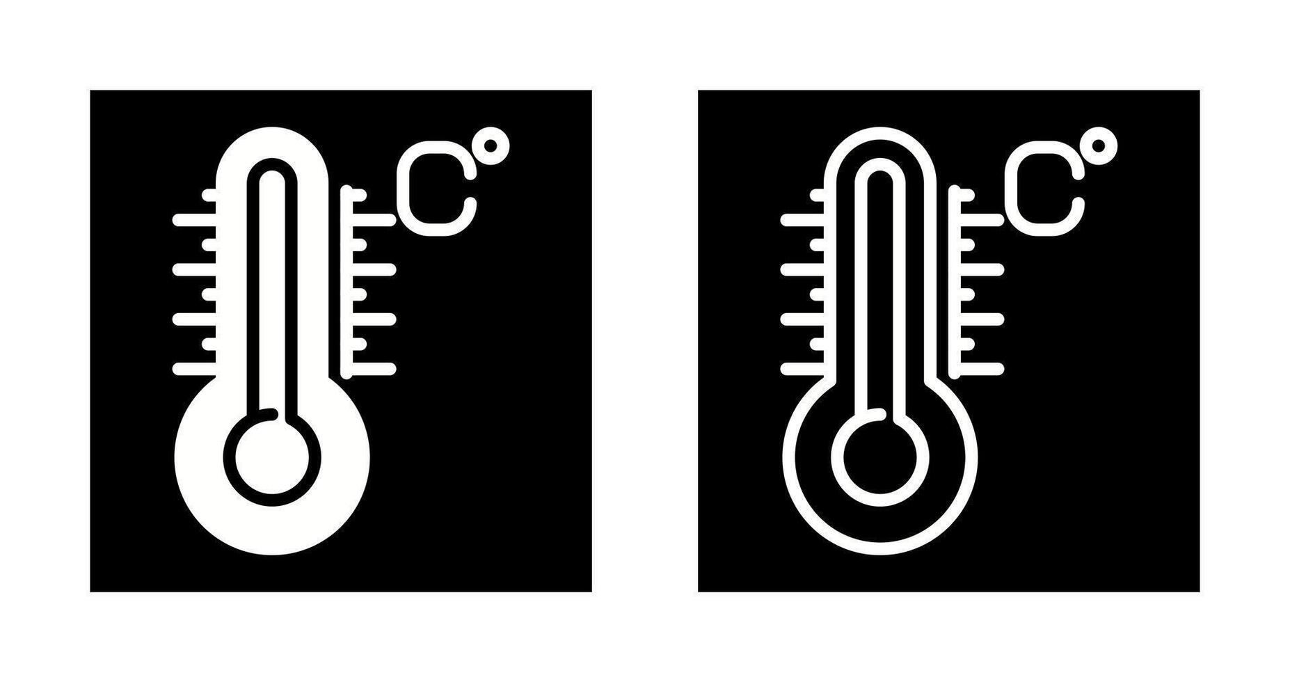 icône de vecteur de température