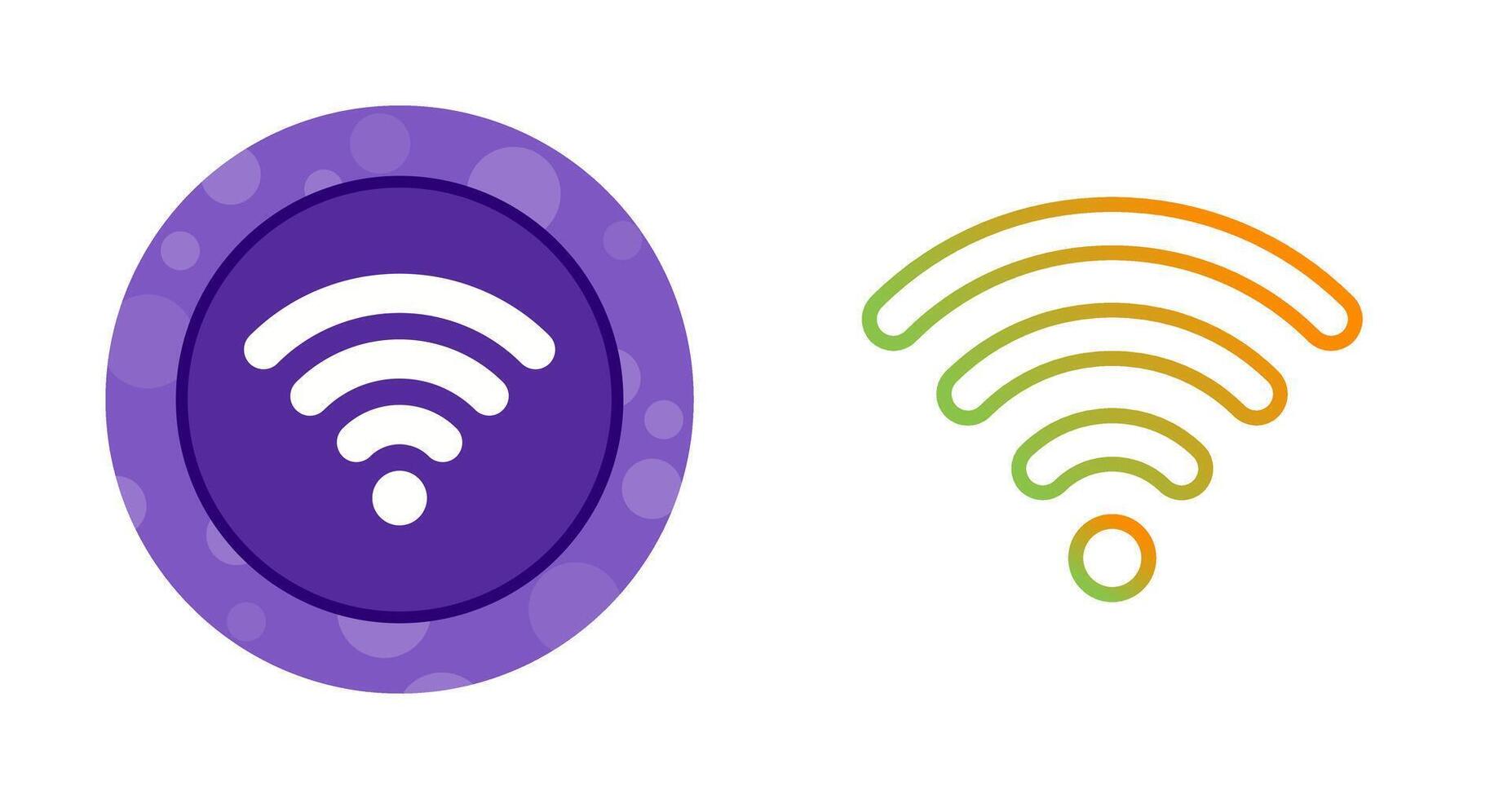 icône de vecteur de signal wifi