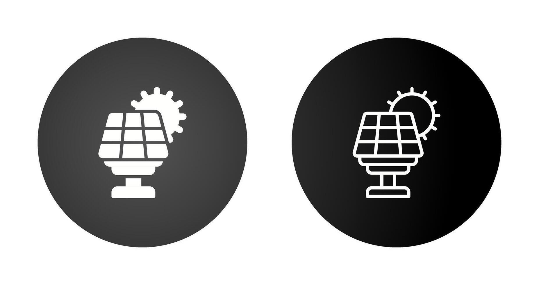 icône de vecteur de panneau solaire