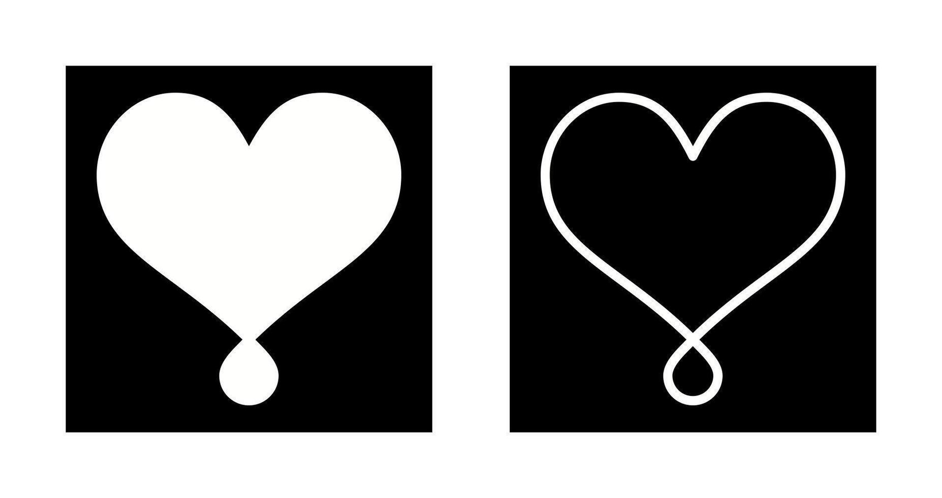 icône de vecteur de coeur