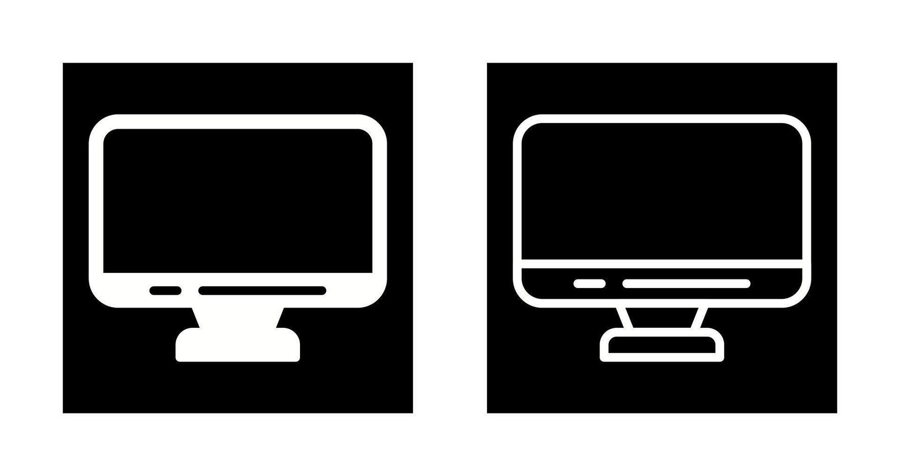 icône de vecteur de moniteur