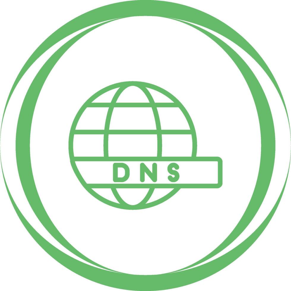 DNS serveur vecteur icône