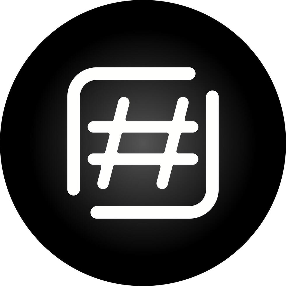 icône de vecteur de hashtag