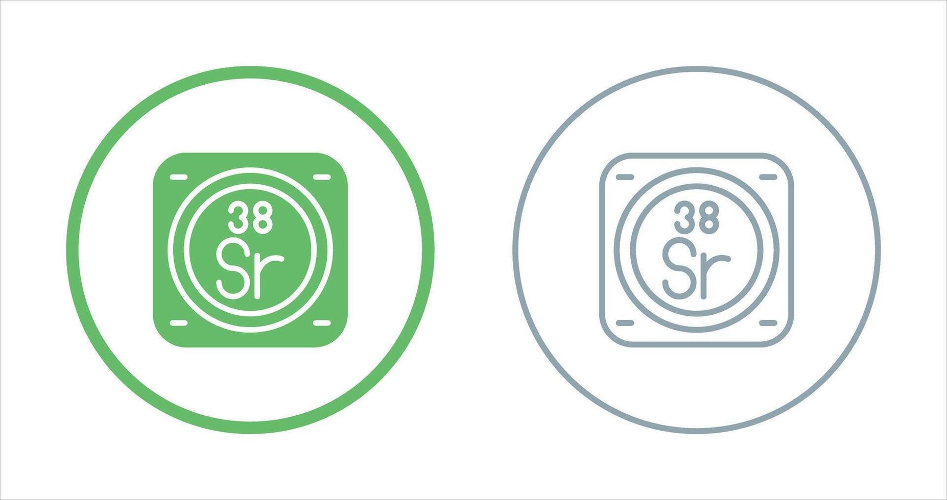 strontium vecteur icône