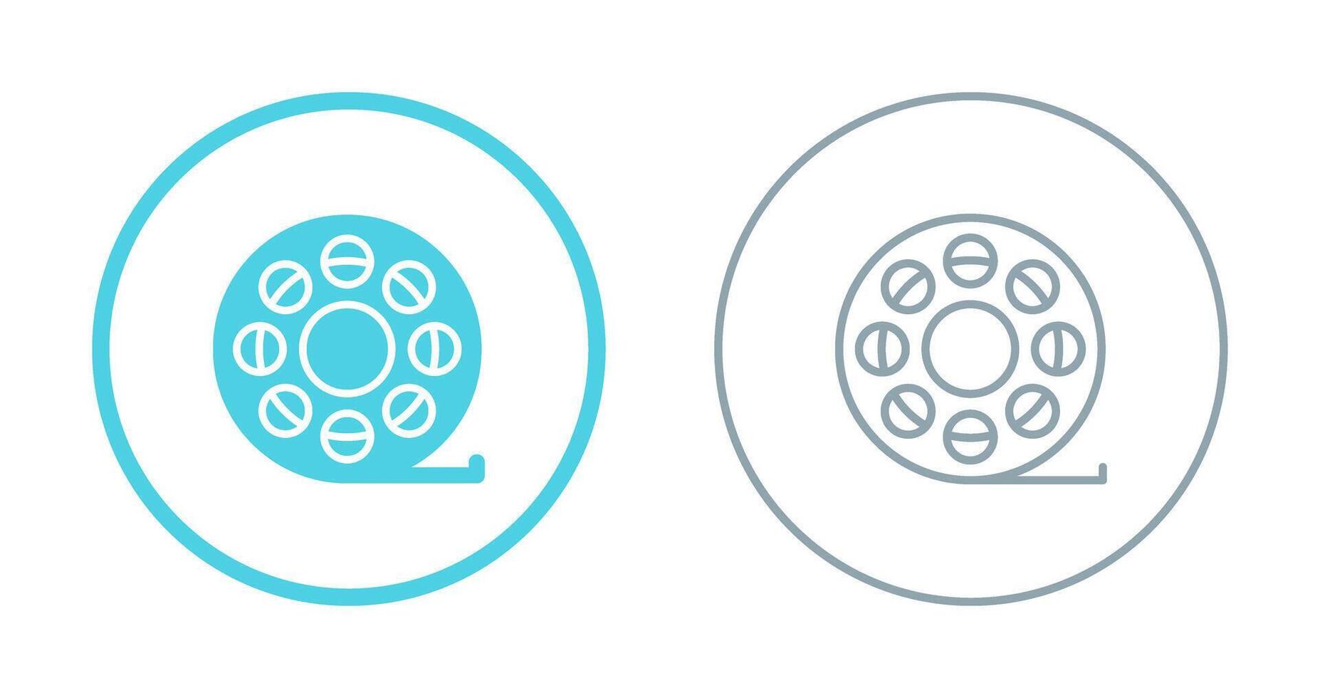 icône de vecteur de bobine de film