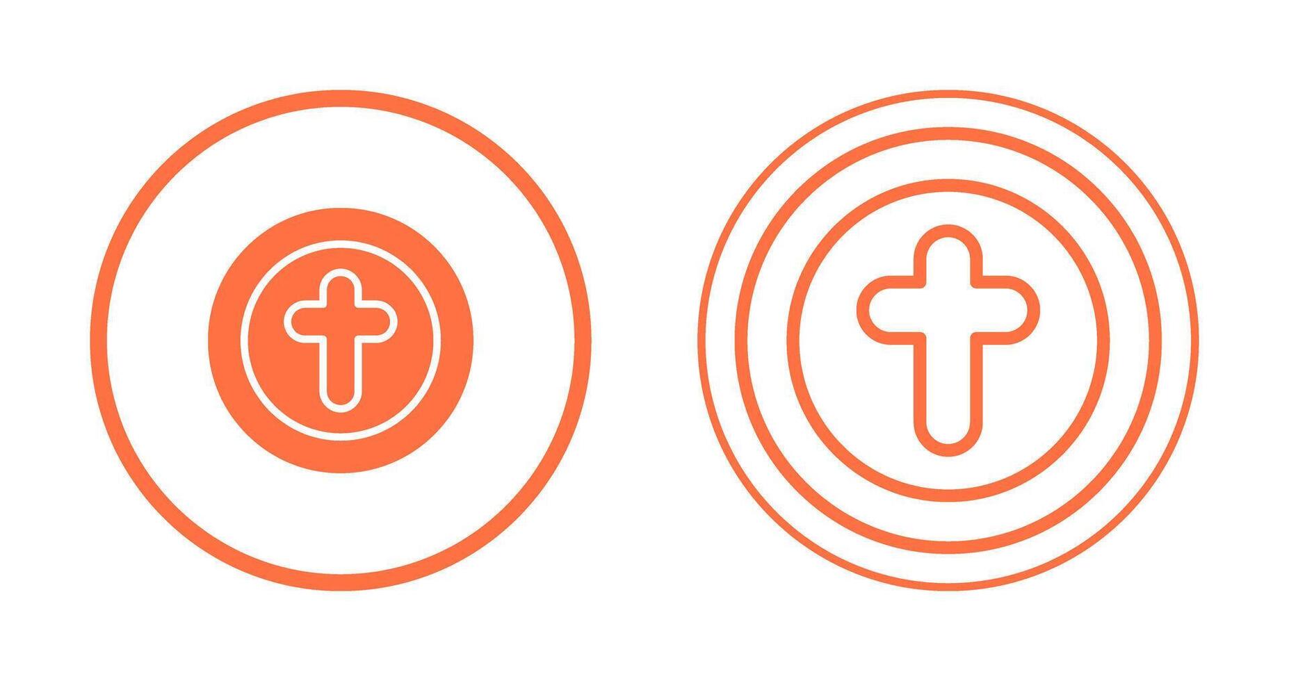 icône de vecteur de croix