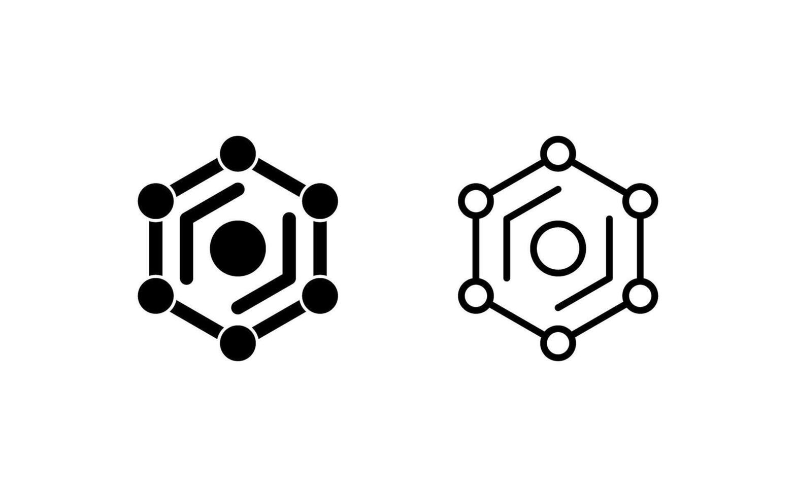 icône de vecteur hexagonal