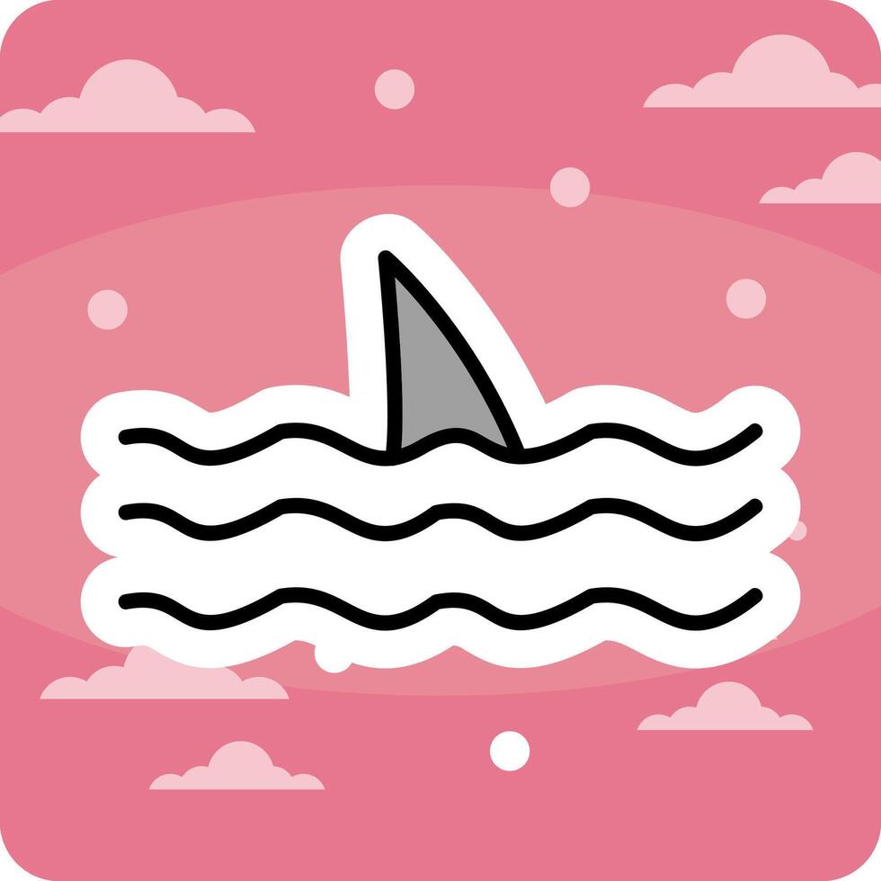 icône de vecteur de requin