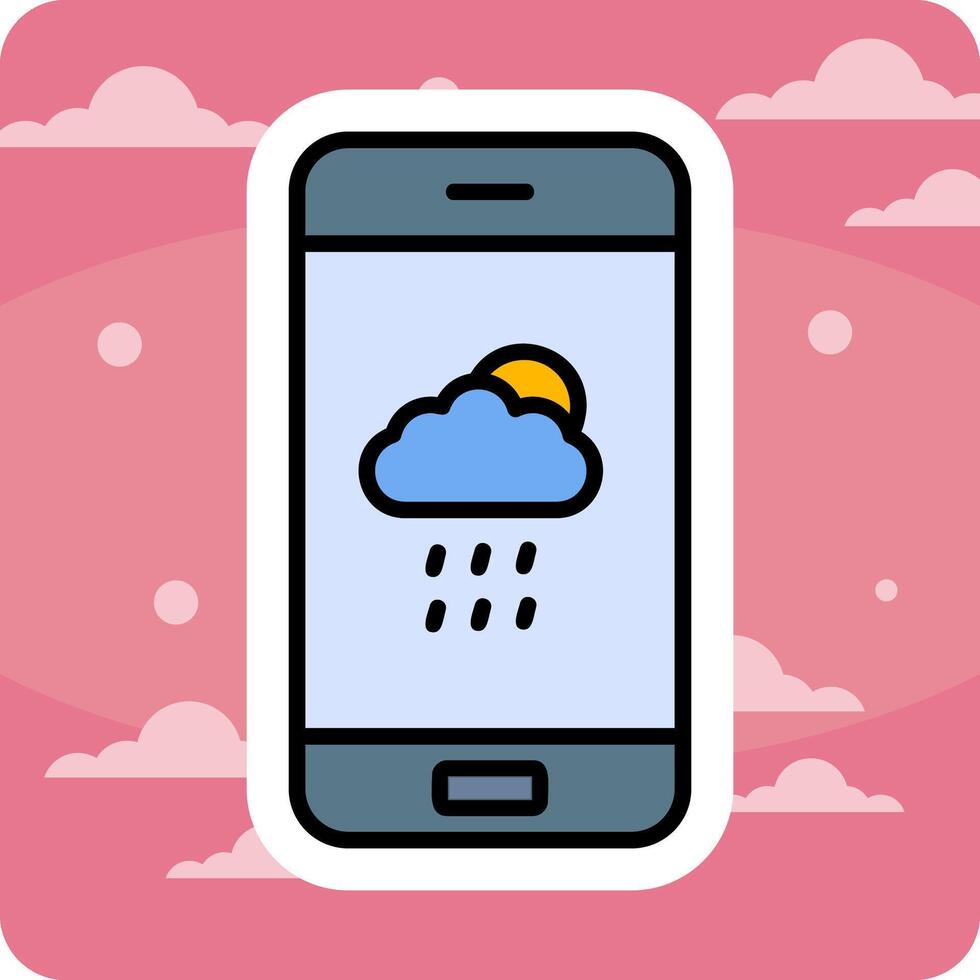 icône de vecteur d'application météo