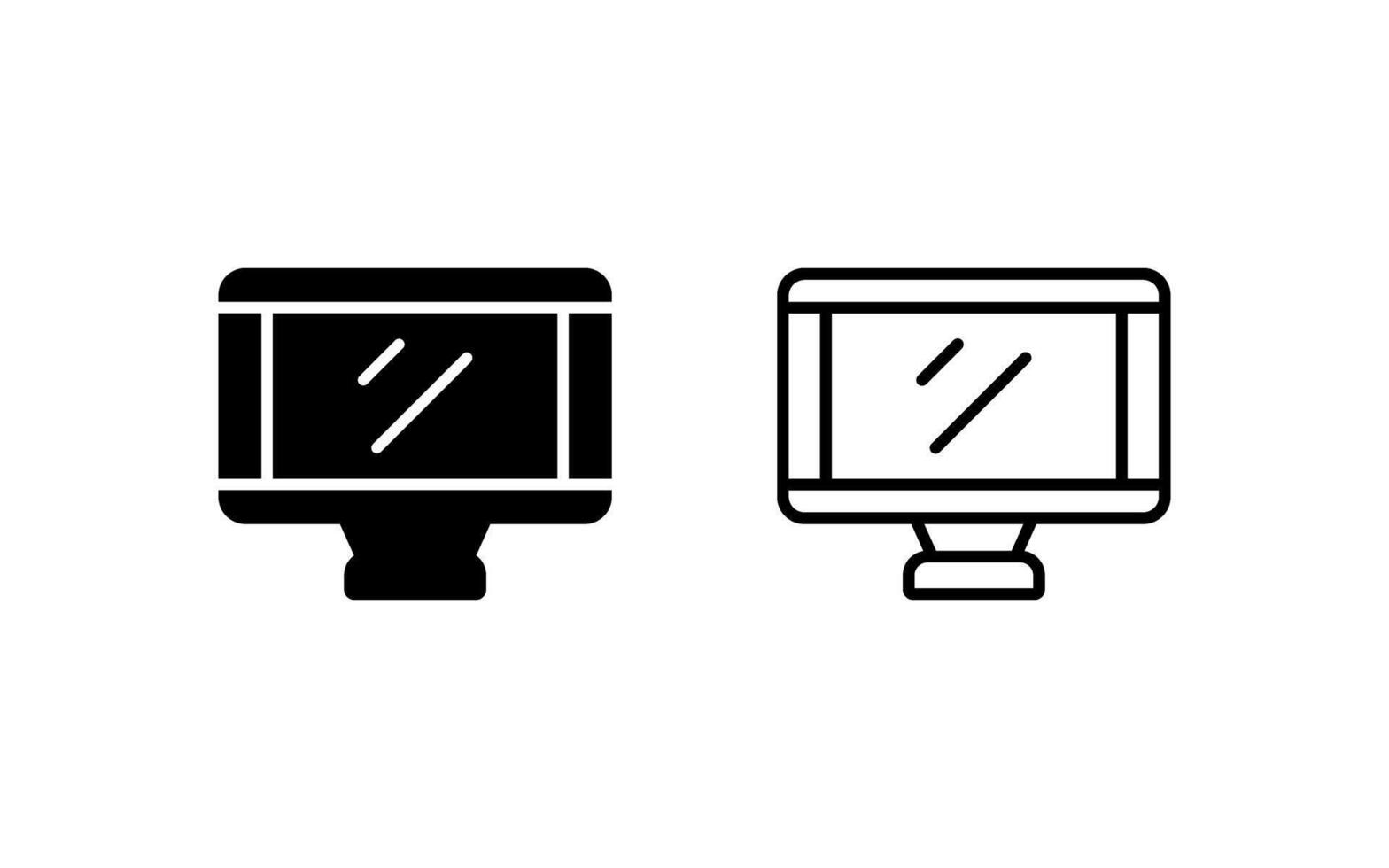 icône de vecteur de moniteur