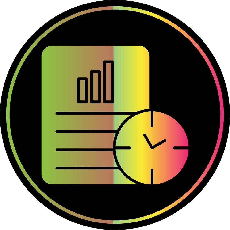 productivité glyphe dû Couleur icône vecteur