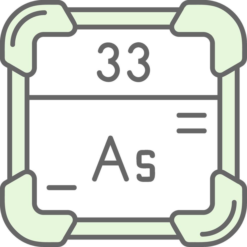 arsenic vert lumière fillay icône vecteur