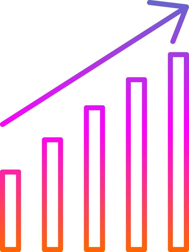 tendance ligne pente icône vecteur