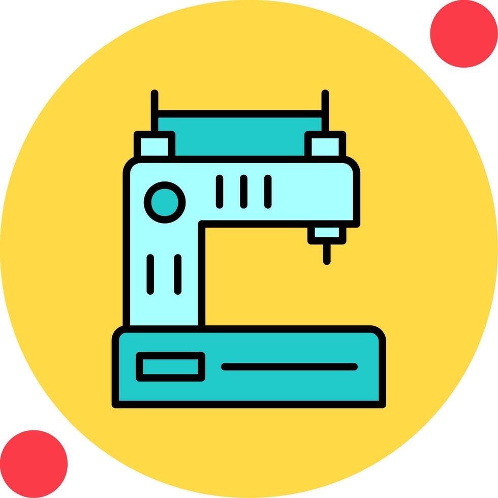 icône de vecteur de machine à coudre