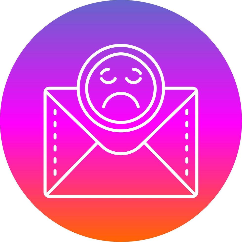 emoji ligne pente cercle icône vecteur
