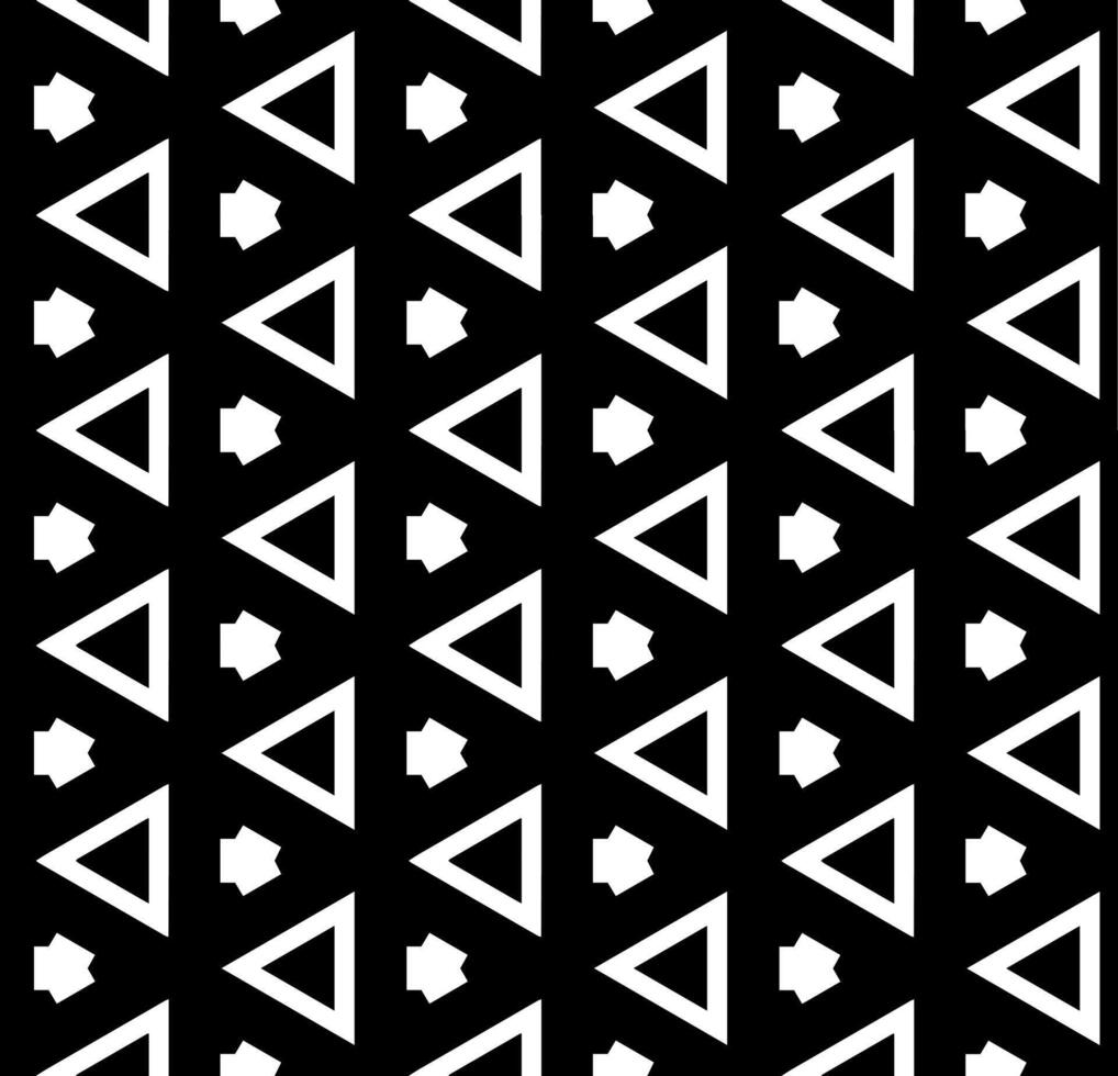 motif abstrait sans couture noir et blanc. arrière-plan et toile de fond. conception ornementale en niveaux de gris. ornements en mosaïque. illustration graphique vectorielle. vecteur