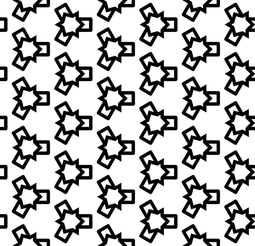 motif abstrait sans couture noir et blanc. arrière-plan et toile de fond. conception ornementale en niveaux de gris. vecteur