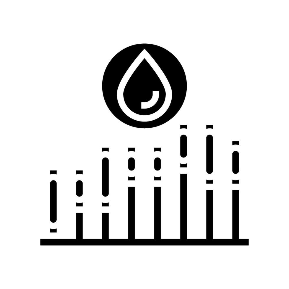 commerce pétrole industrie glyphe icône vecteur illustration