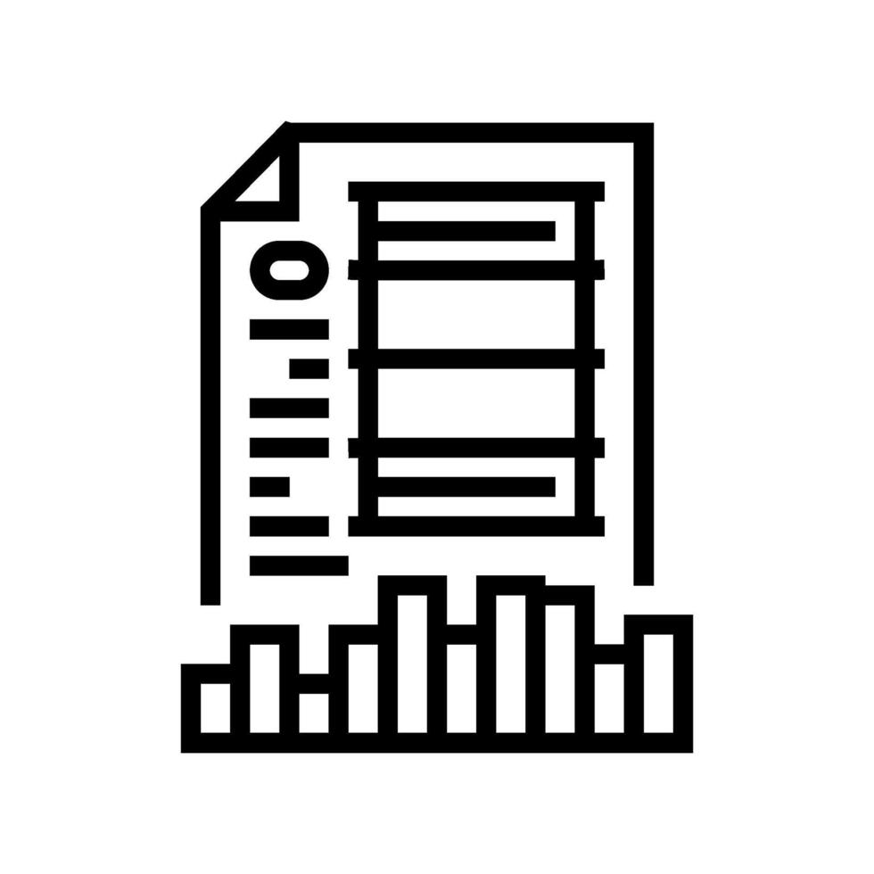 demande pétrole industrie ligne icône vecteur illustration