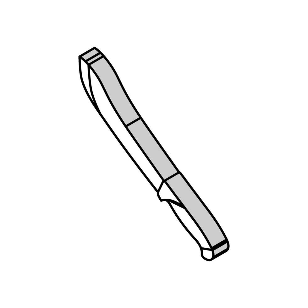 couteau du boeuf Boucher isométrique icône vecteur illustration