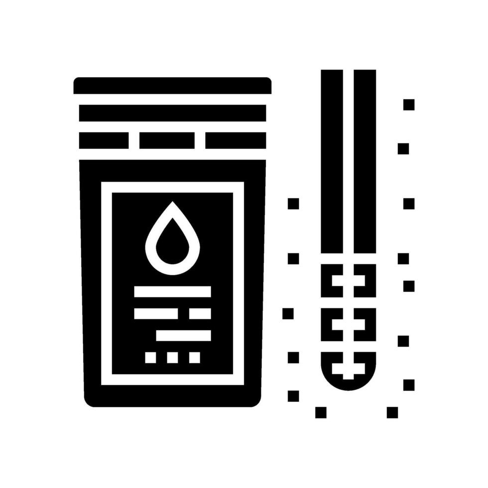 forage fluides glyphe icône vecteur illustration