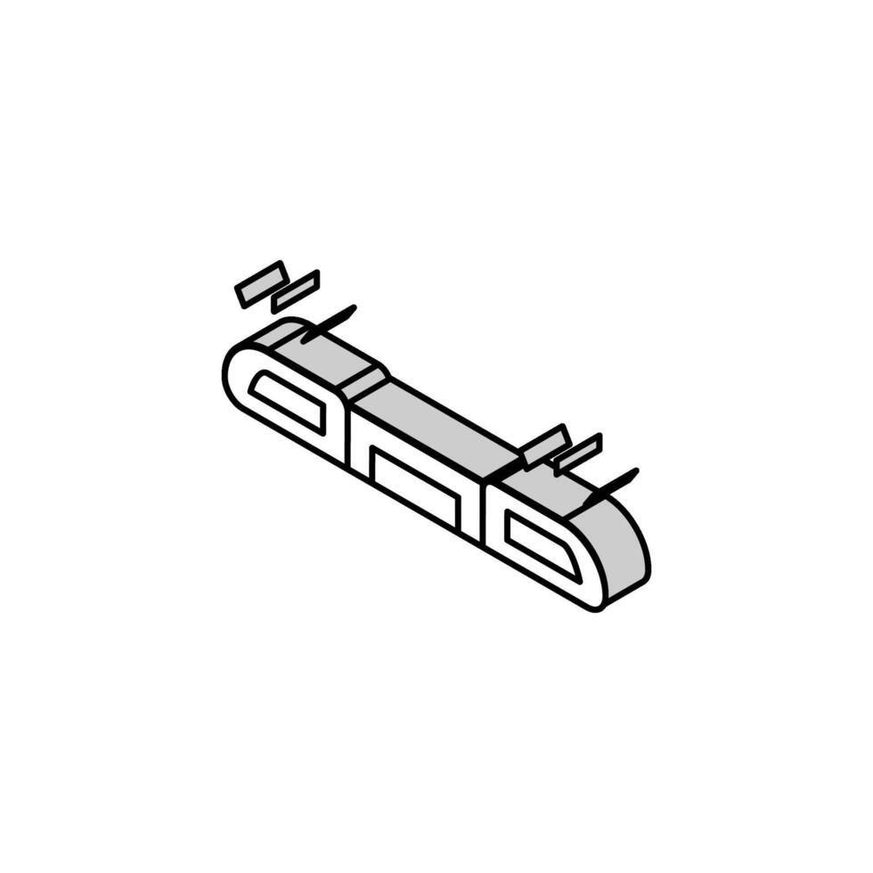 clignotant lumières alerte isométrique icône vecteur illustration