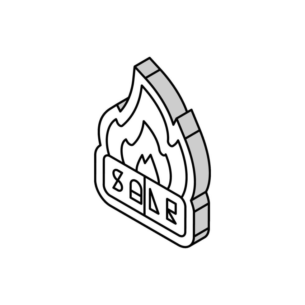 chaud vente badge isométrique icône vecteur illustration
