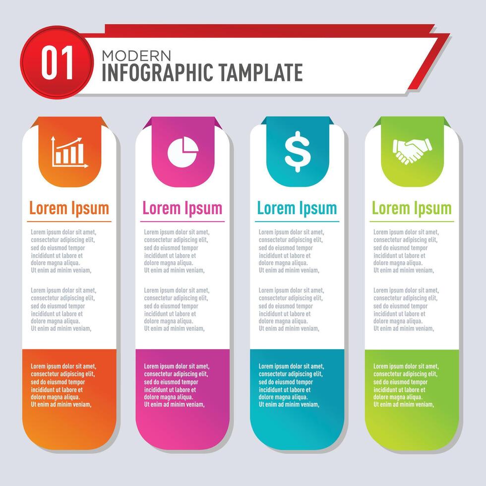 vecteur conception infographie tamplate