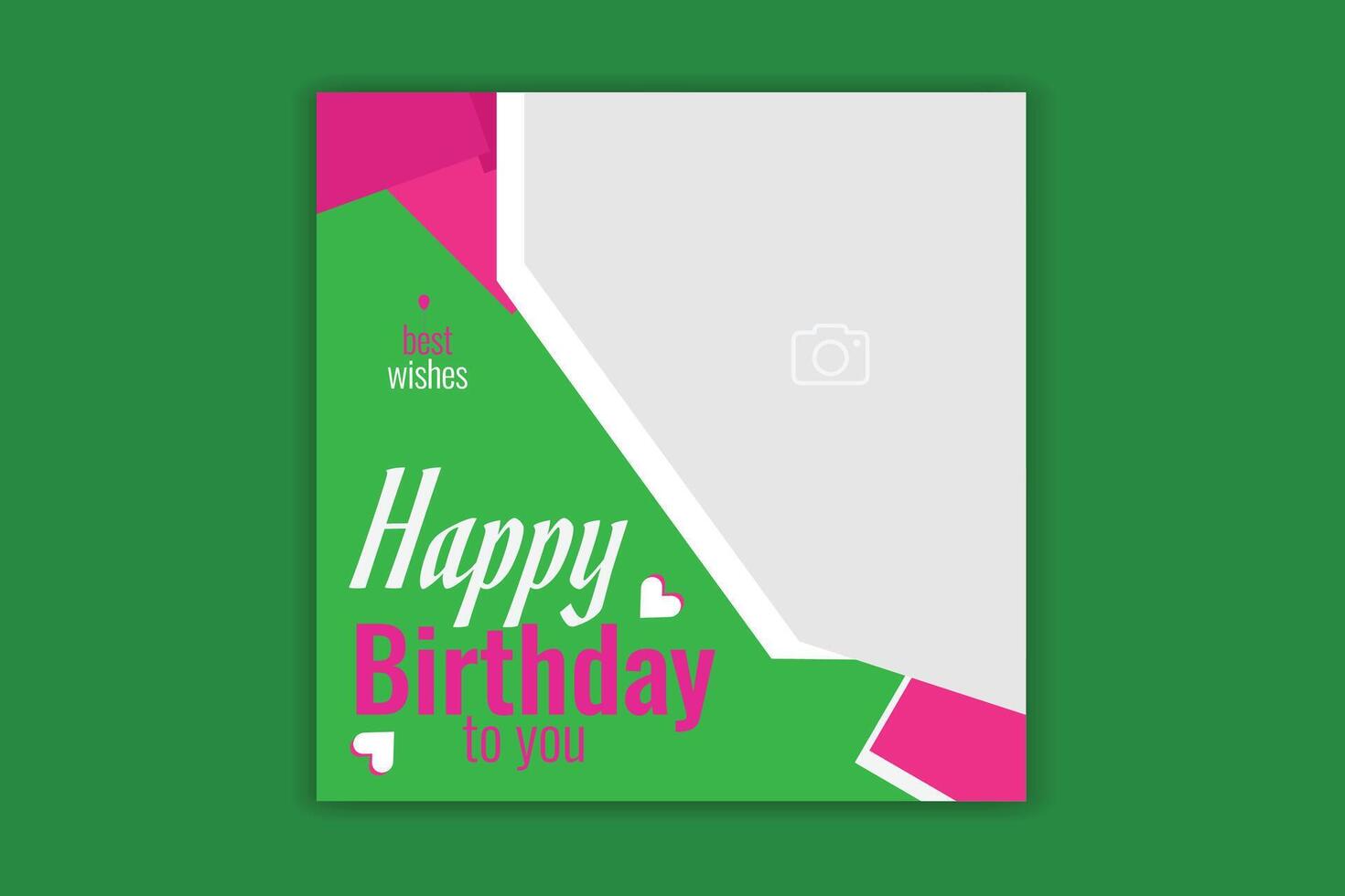 anniversaire social médias Publier anniversaire invitation carte vecteur