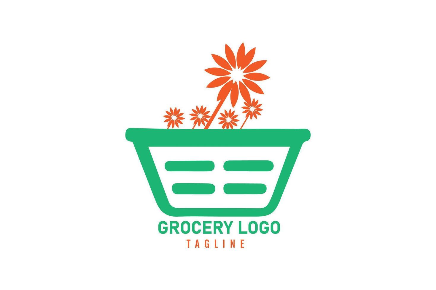 épicerie logo conception vecteur
