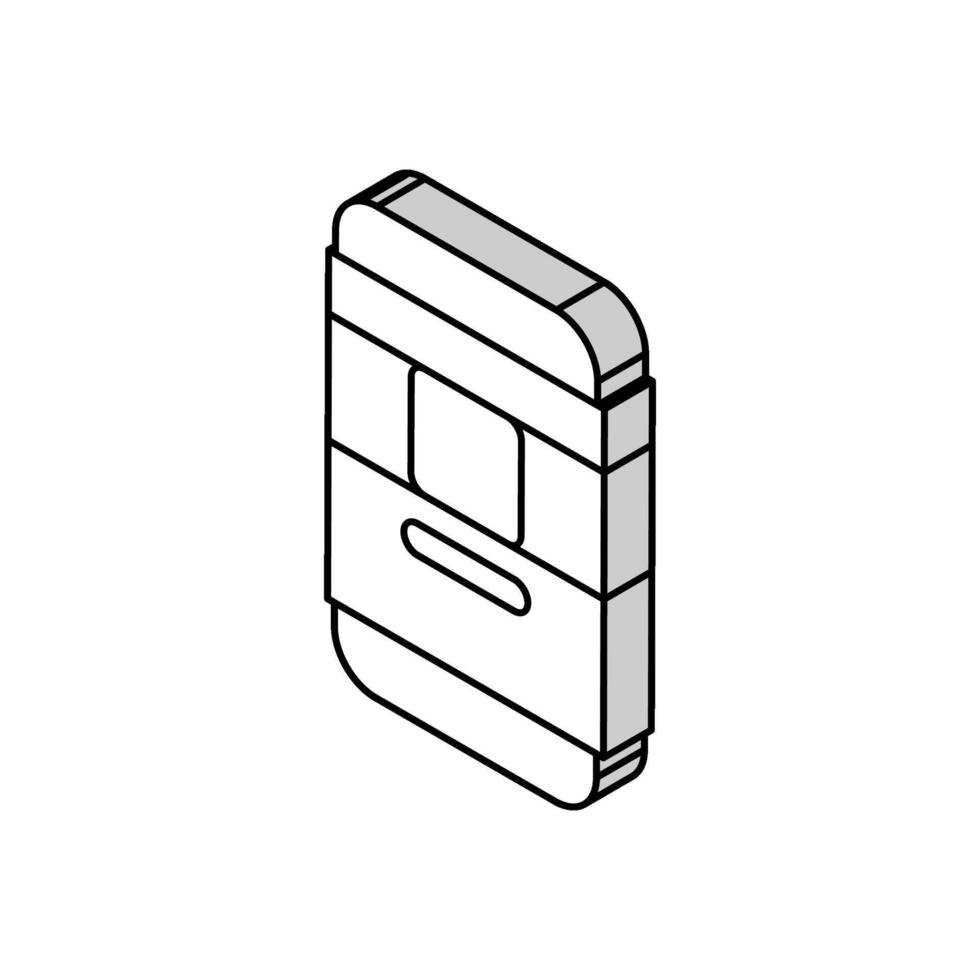 savon bar hygiène isométrique icône vecteur illustration