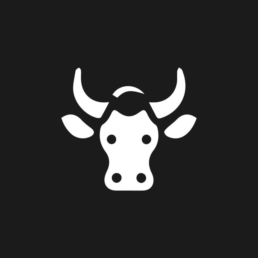 abstrait vache ou taureau logo conception. Créatif steak, Viande ou Lait icône symbole. vecteur