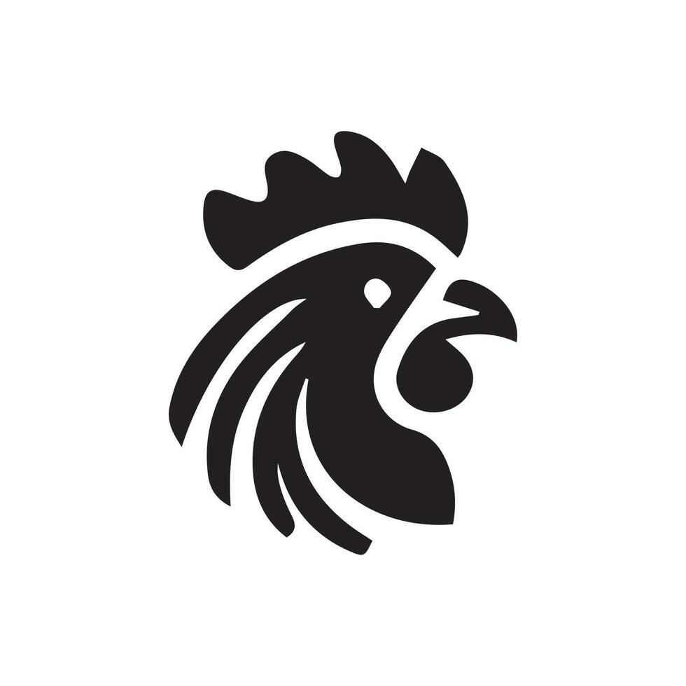 poulet tête logo conception modèle, poulet coq symbole vecteur