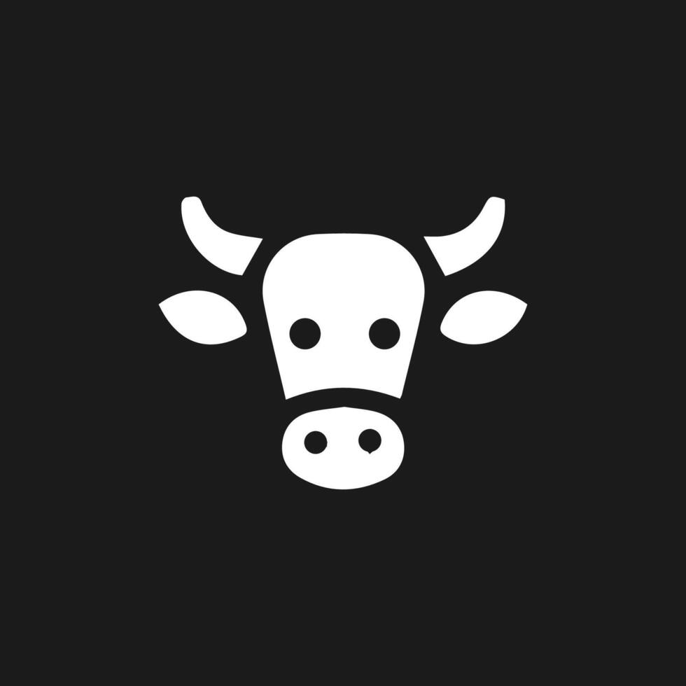 abstrait vache ou taureau logo conception. Créatif steak, Viande ou Lait icône symbole. vecteur