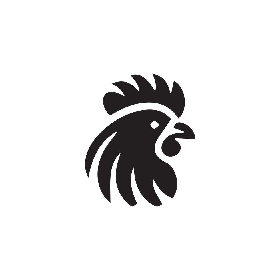 poulet tête logo conception modèle, poulet coq symbole vecteur