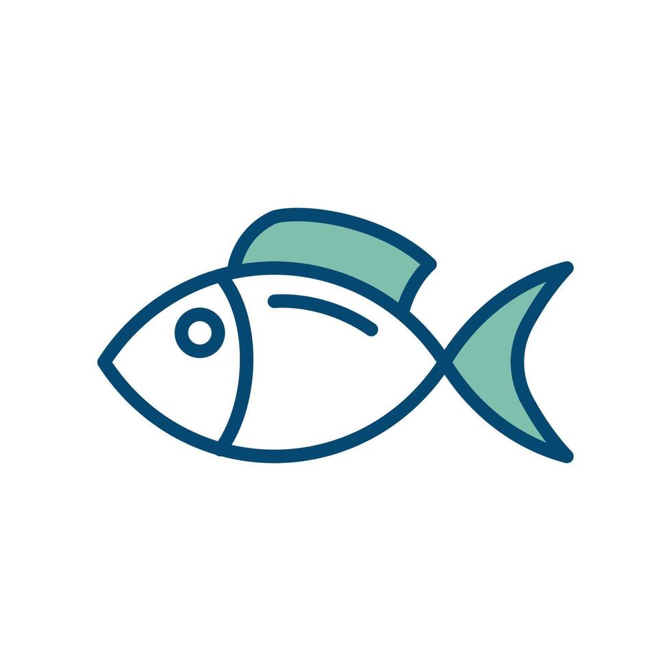 poisson Viande icône vecteur conception modèle dans blanc Contexte