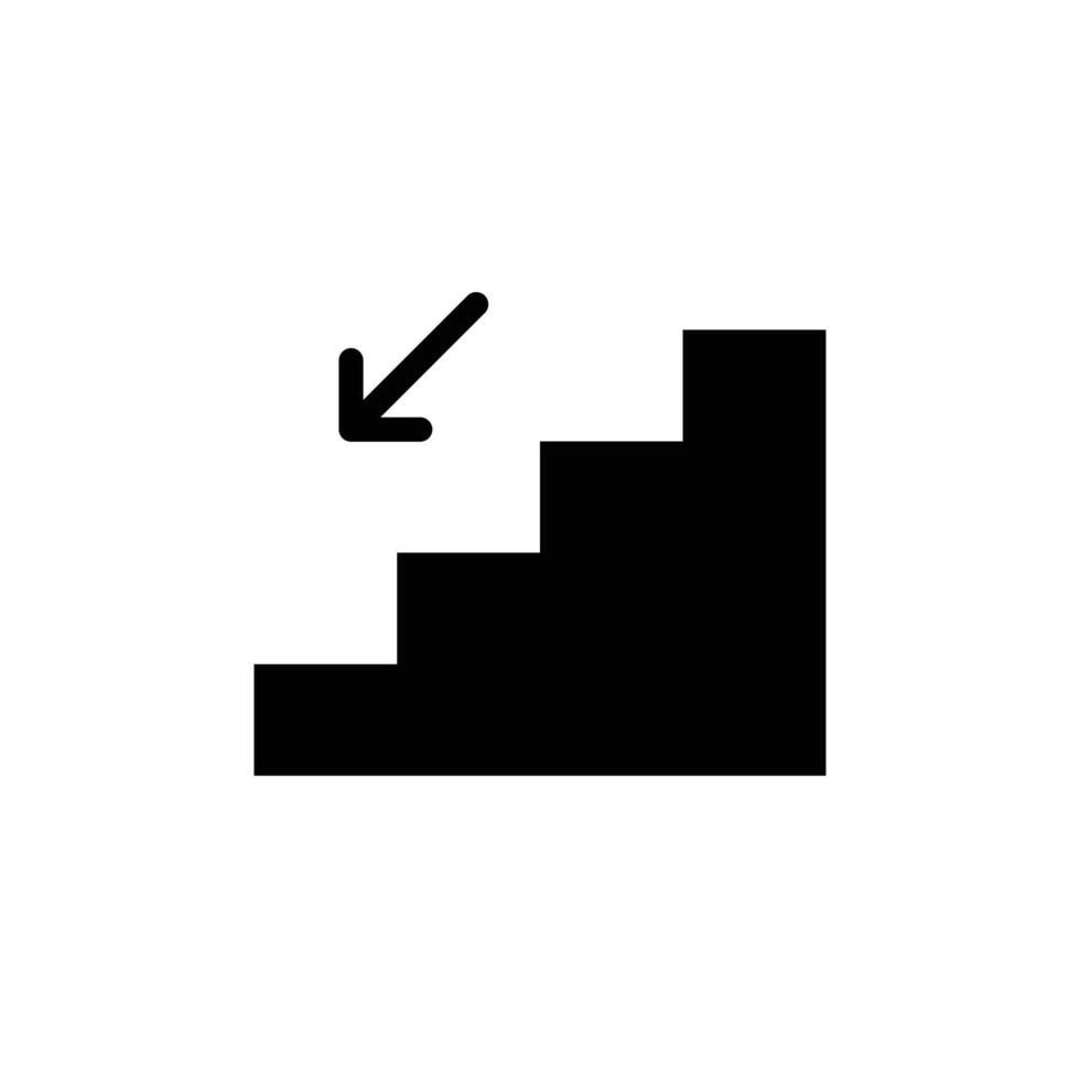 escaliers icône vecteur conception modèle dans blanc Contexte