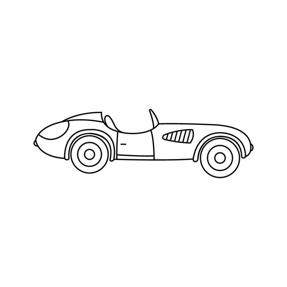 courses voiture icône vecteur. bolide illustration signe. course symbole ou logo. vecteur