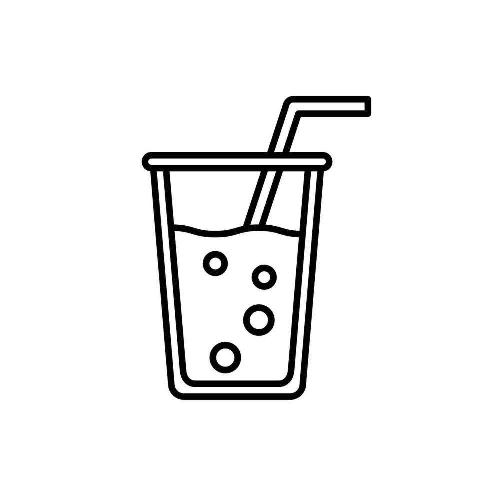 limonade icône vecteur. cocktail illustration signe. boisson symbole ou logo. vecteur