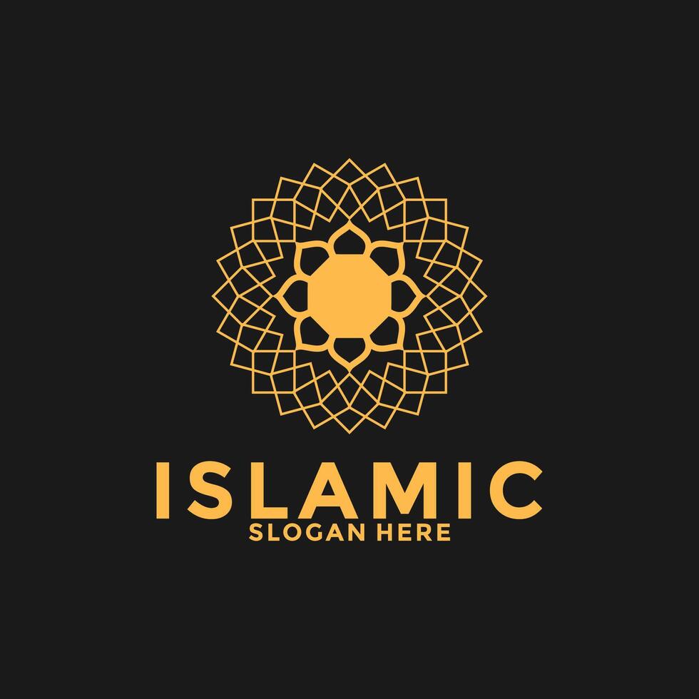 abstrait prime luxe logo conception, fleur ornement islamique logo conception vecteur modèle