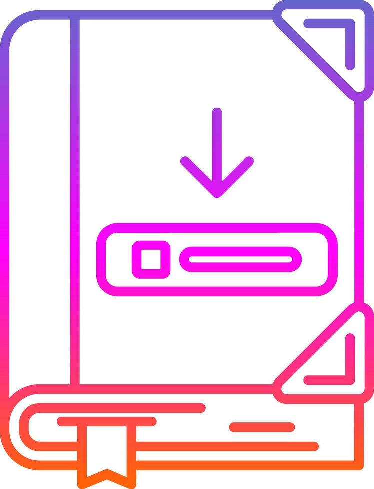 téléchargeable ligne pente icône vecteur