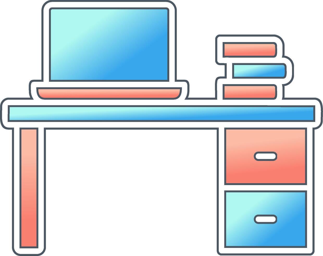 icône de vecteur de bureau