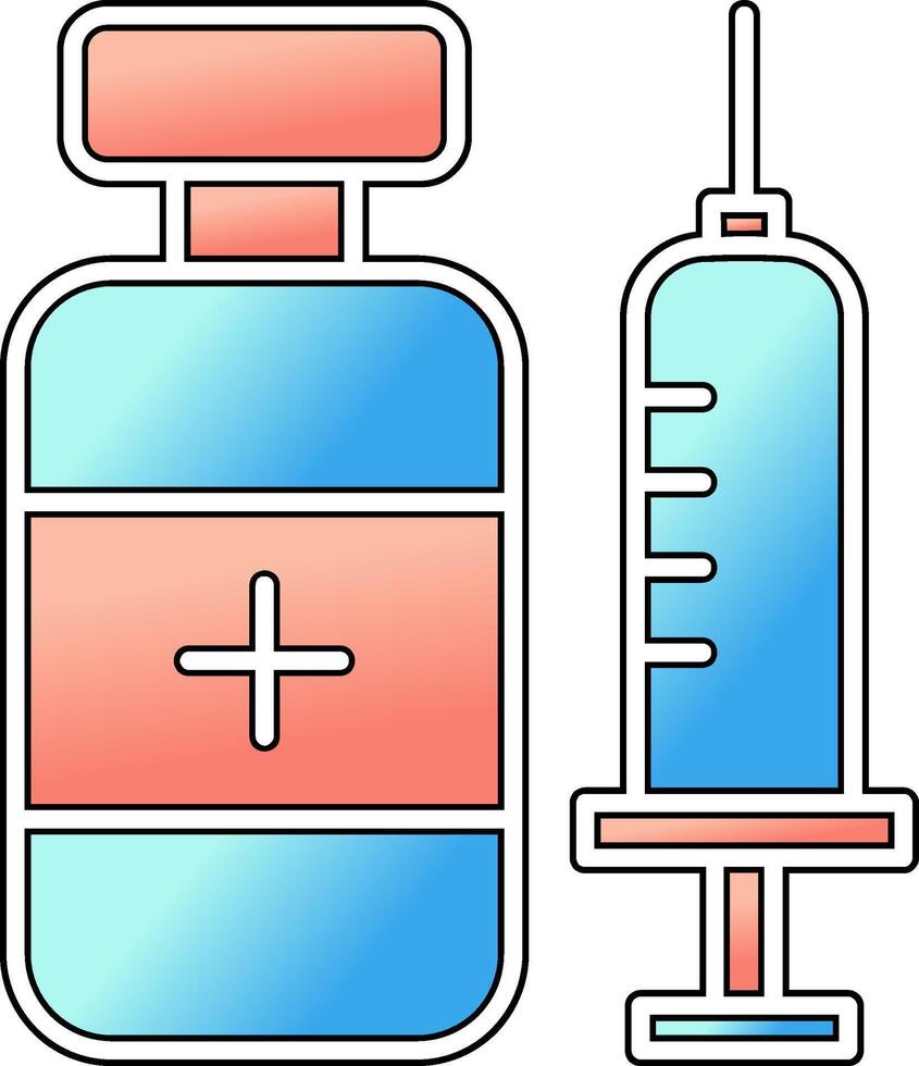 icône de vecteur de vaccin