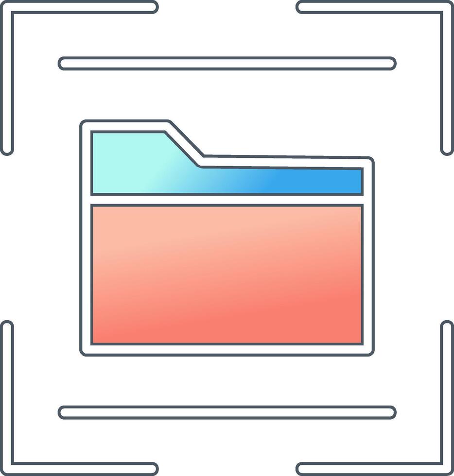 dossier scanner vecteur icône