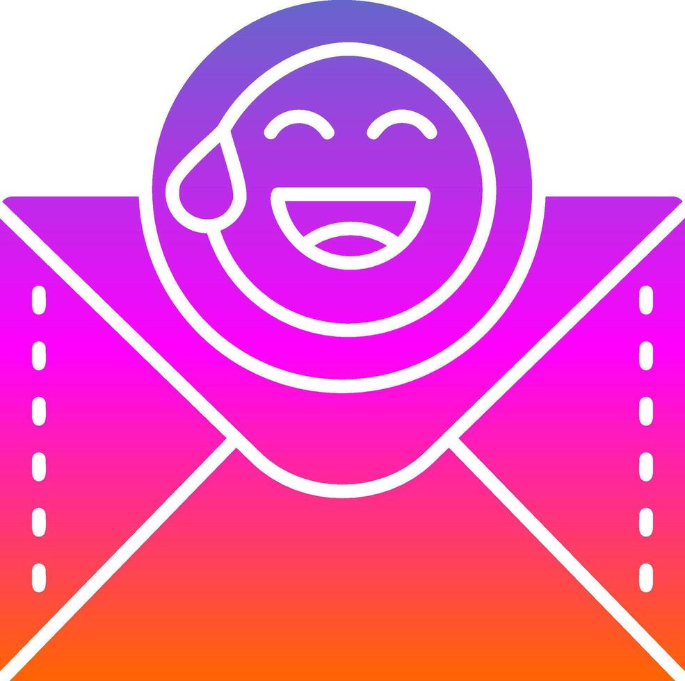 emoji glyphe pente icône vecteur