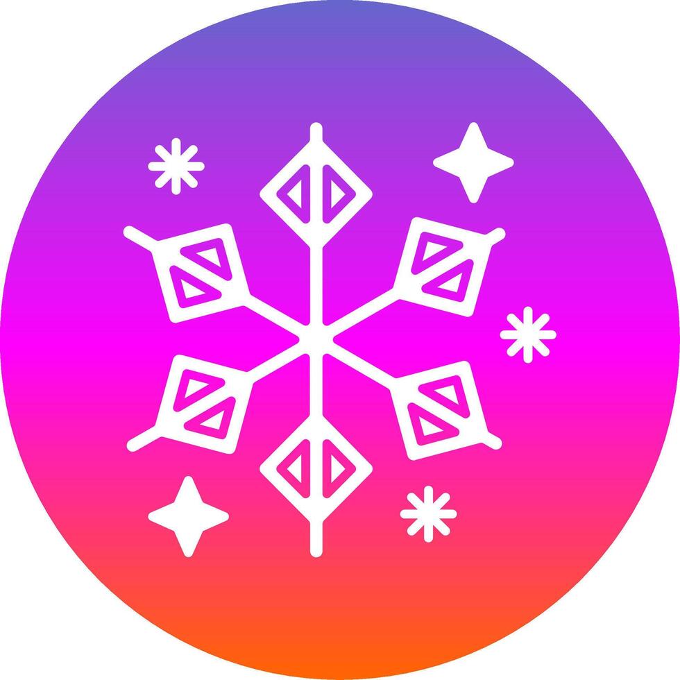 hiver glyphe pente cercle icône vecteur