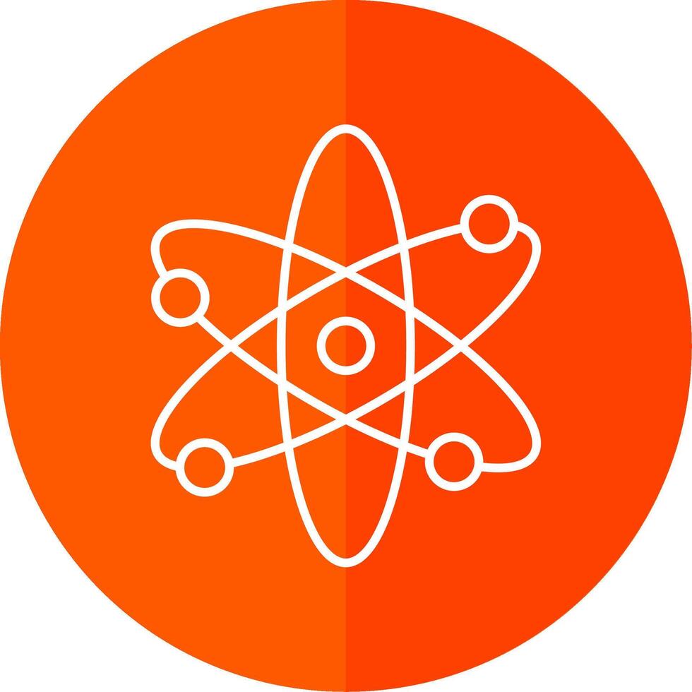 nucléaire ligne rouge cercle icône vecteur