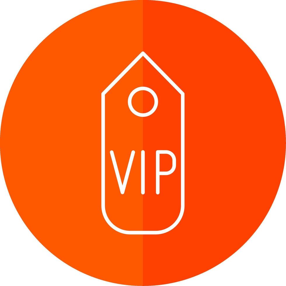 VIP passer ligne rouge cercle icône vecteur