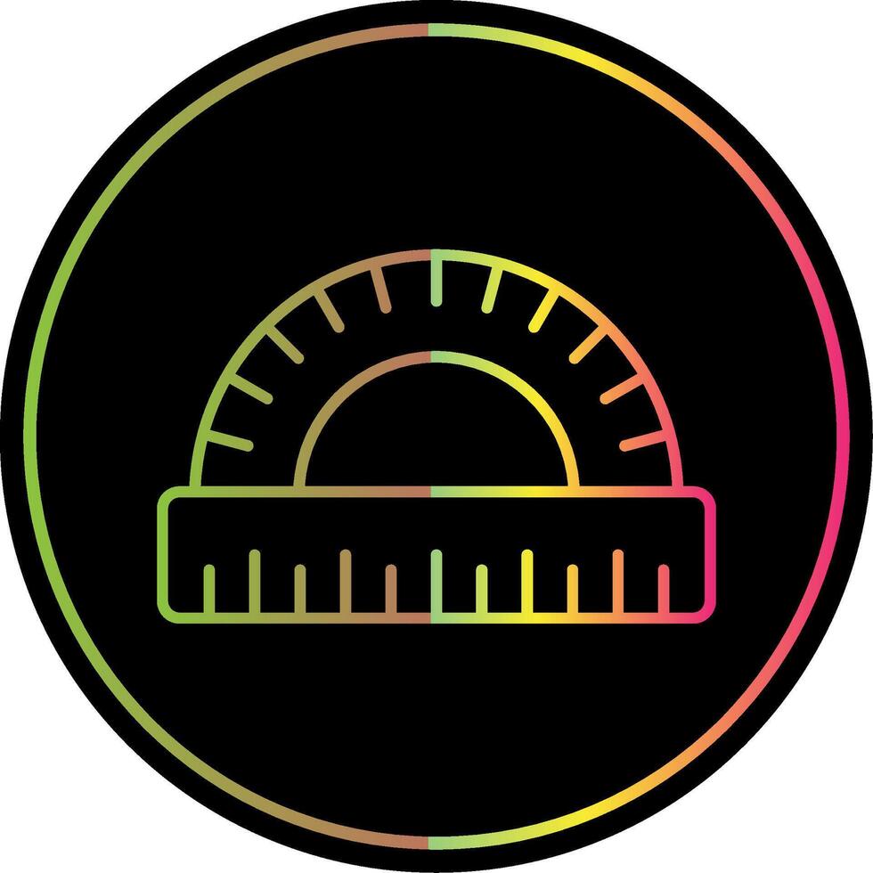 rapporteur ligne pente dû Couleur icône vecteur